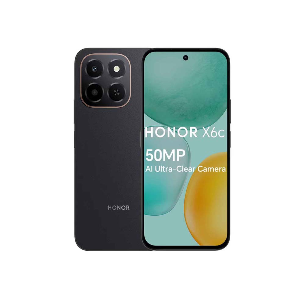 Honor X6C Smartphone 6GB RAM 128gB Storage Black