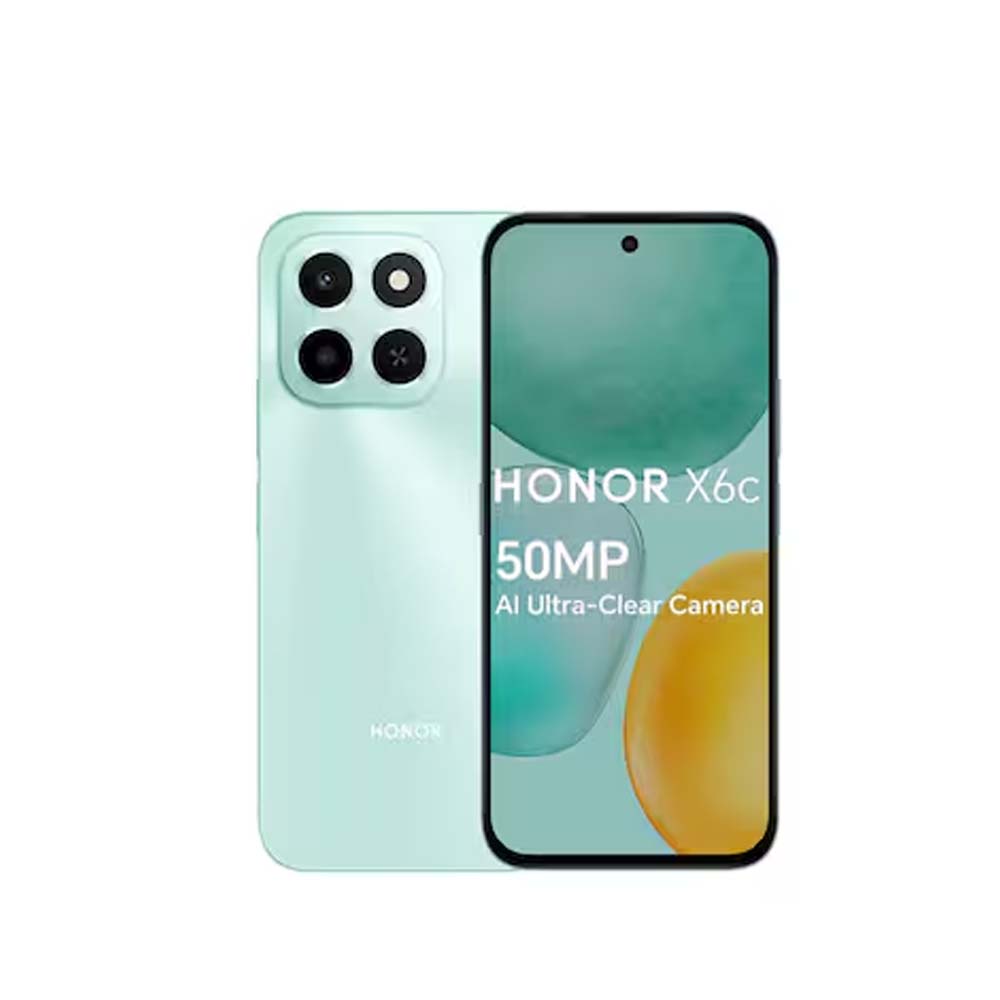 Honor X6C Smartphone 6GB RAM 128GB Storage Cyan