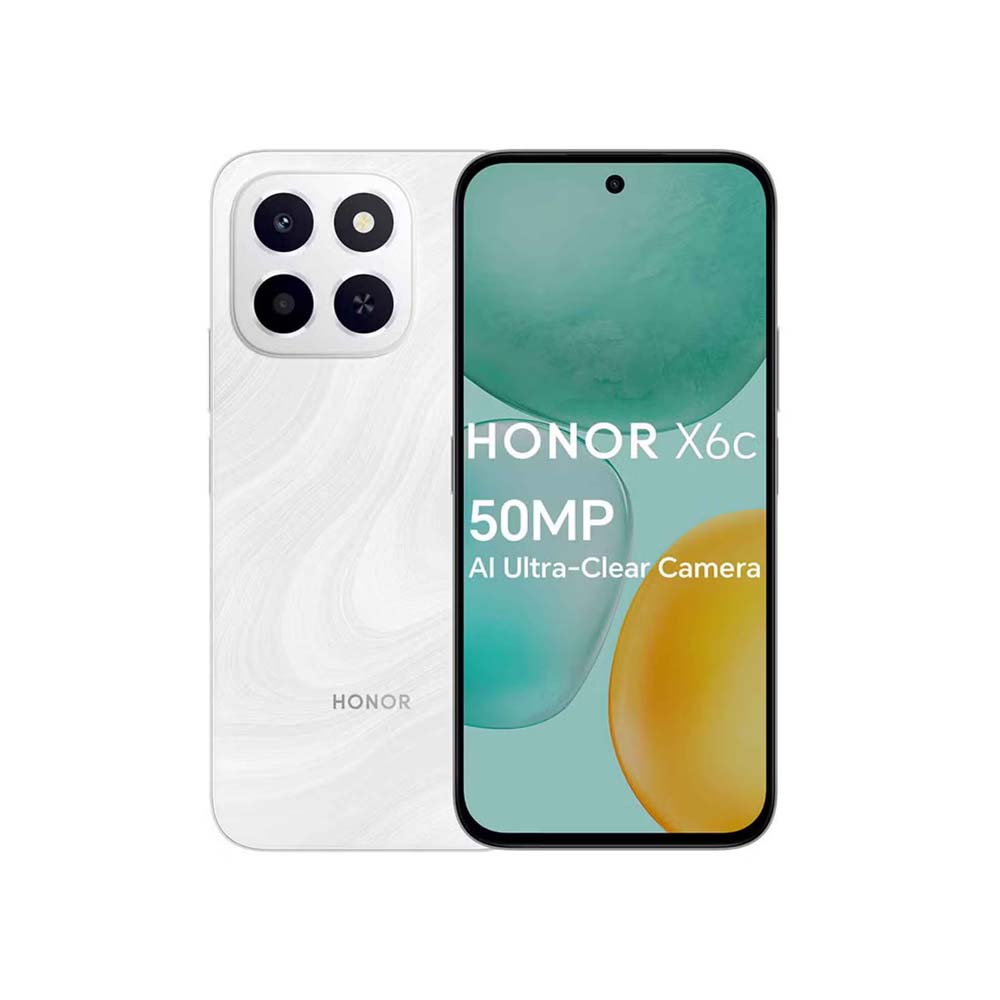 Honor X6C Smartphone 6GB RAM 128GB Storage White