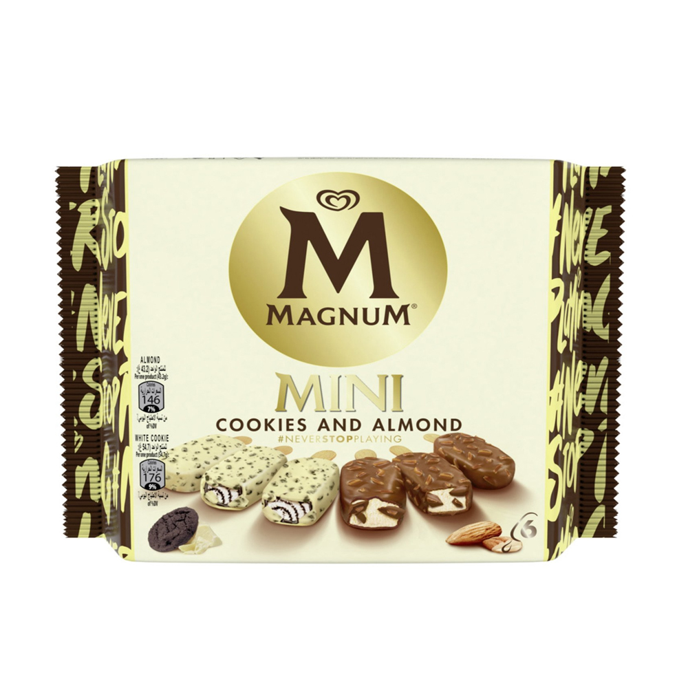 Magnum Mini Cookies & Almond 338Ml