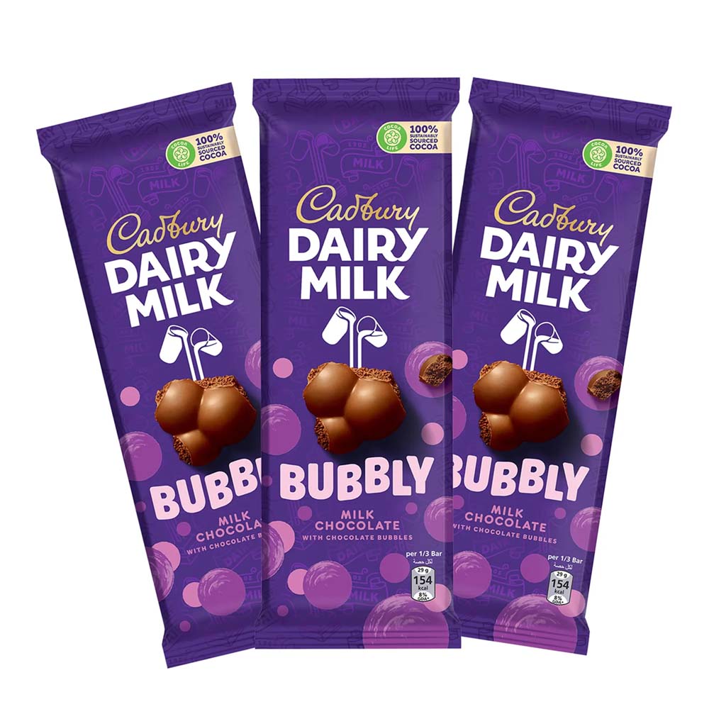 Cadbury Dairy Milk Bubbly 3x87g