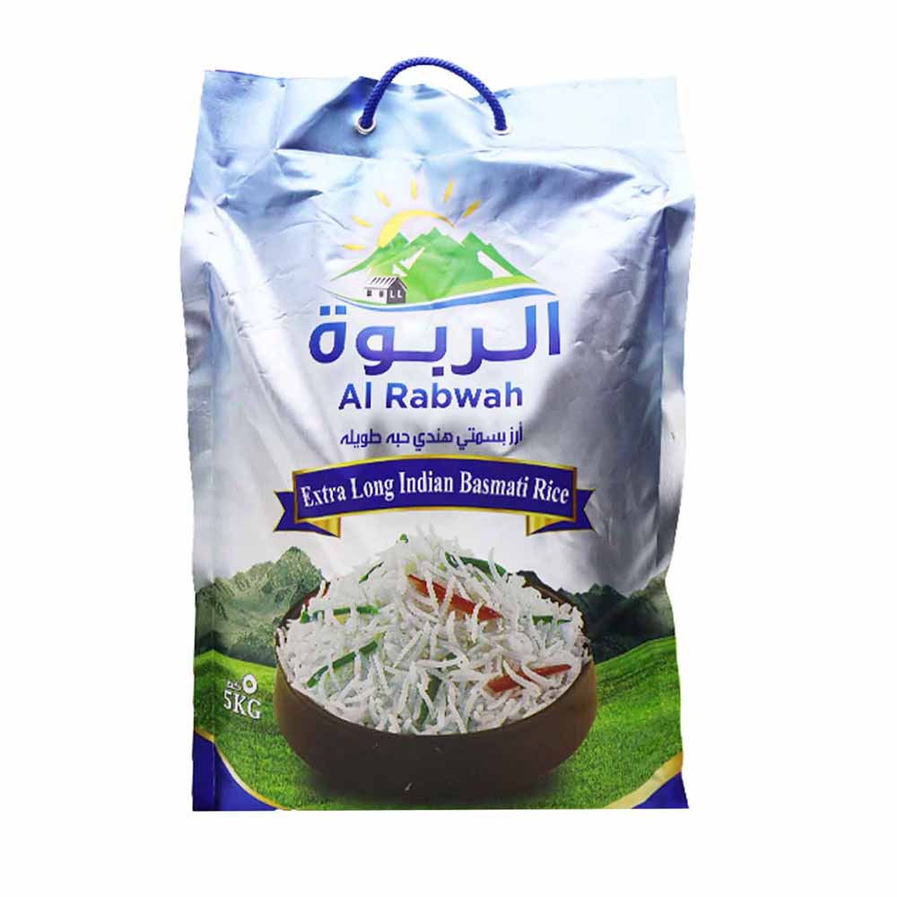 Al Rabwah Long Grain Indian Basmati Rice 5kg