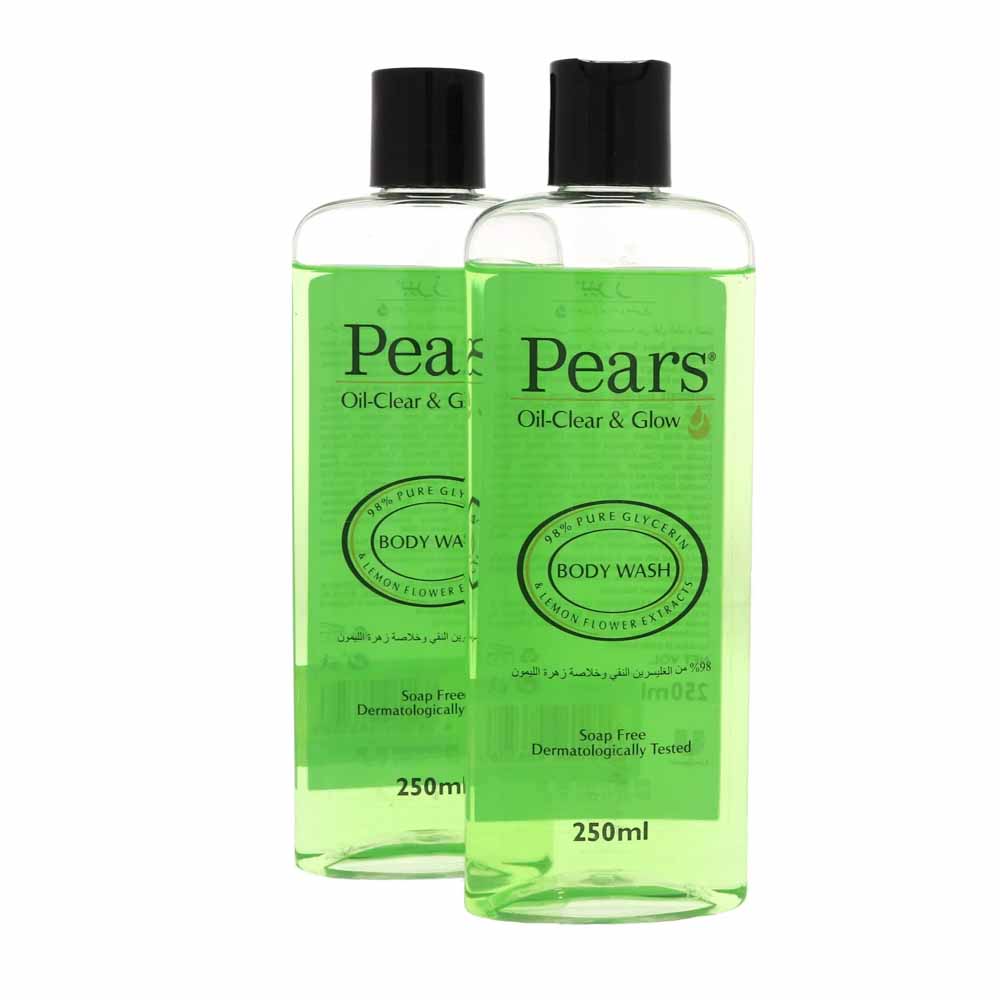 Pears Body Wash Oil Clear & Glow 1+1 Free 2pcs x 250ml