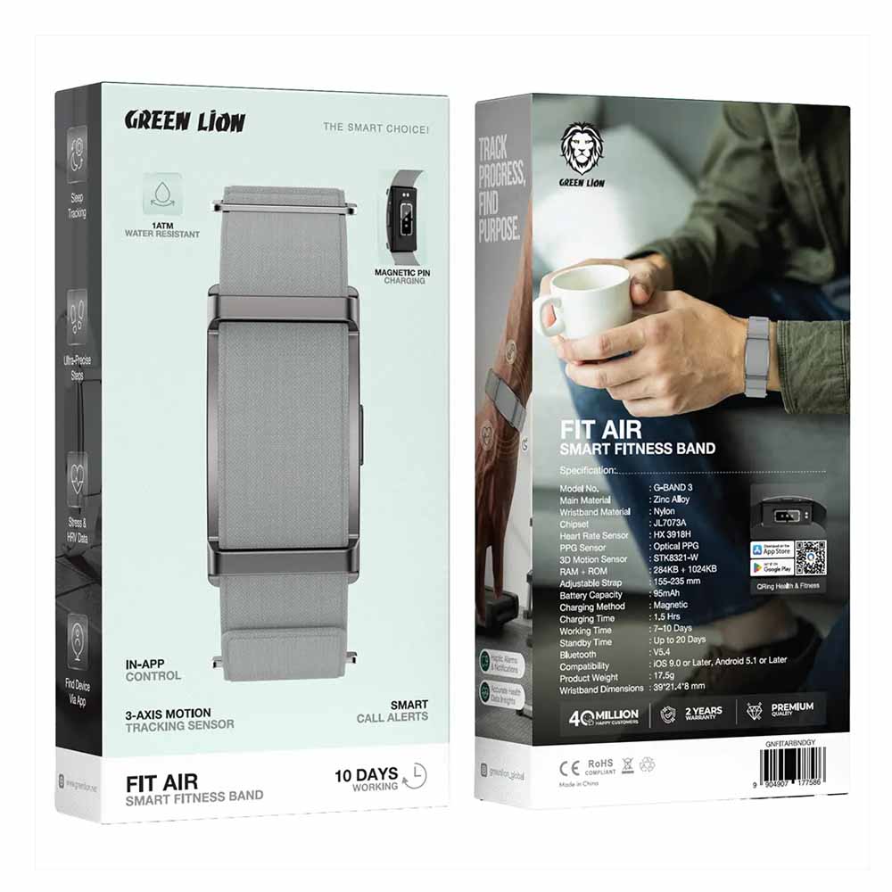 Green Lion Fit Air Smart Fitness Band 3