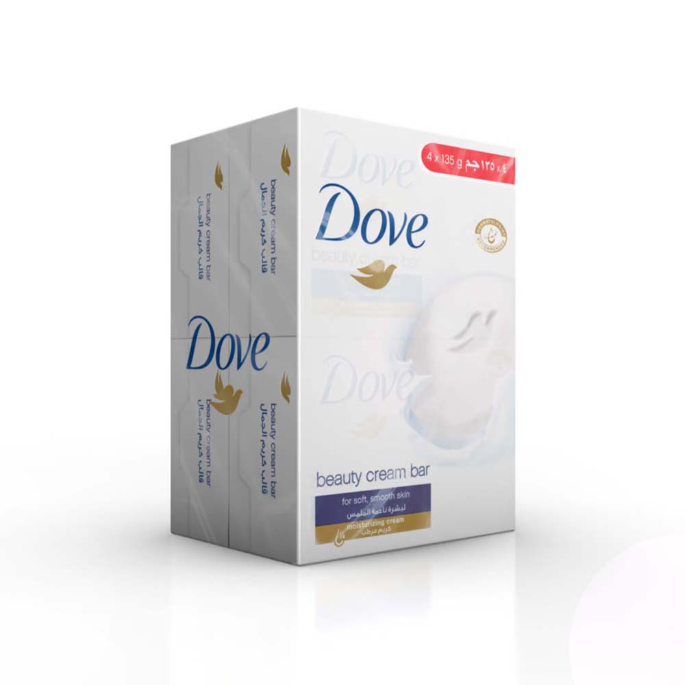 Dove Beauty Bar Soap White 4 x 135g