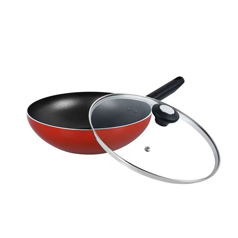 Prestige Classique 30cm Non-Stick Copper Wok with Glass Lid