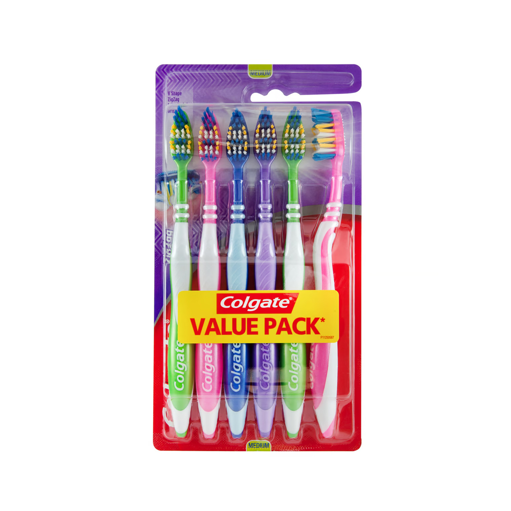 Colgate Tooth Brush Zigzag Plus 6pcs. Special OFFER