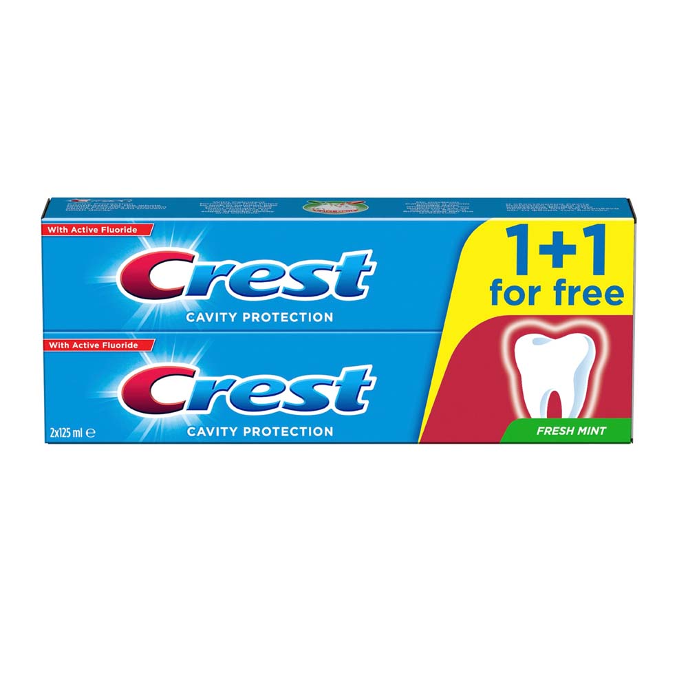 Crest Cavity Protection Fresh Mint Toothpaste 2 X 125 Ml