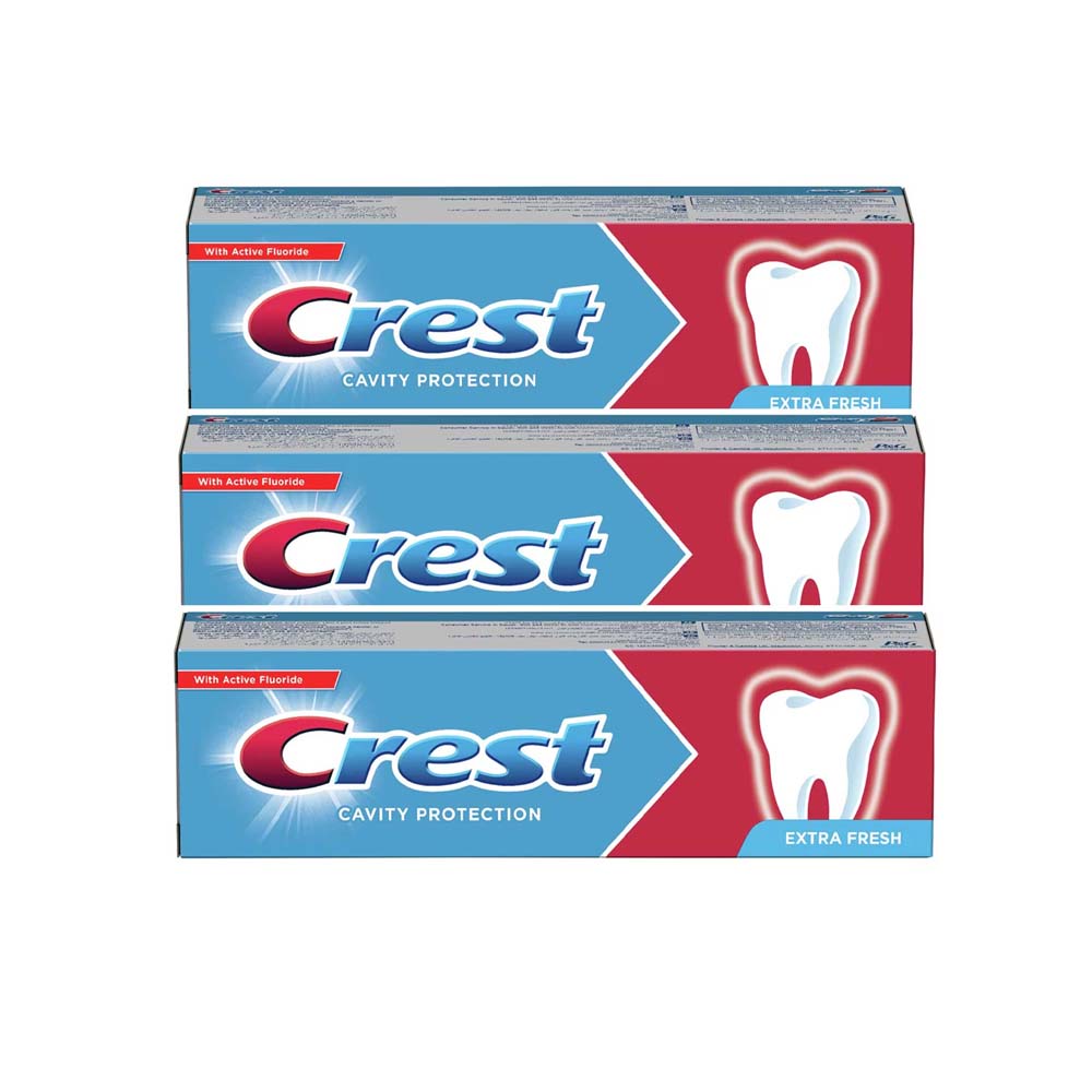 Crest Cavity Protection Extra Fresh Toothpaste 3X125Ml