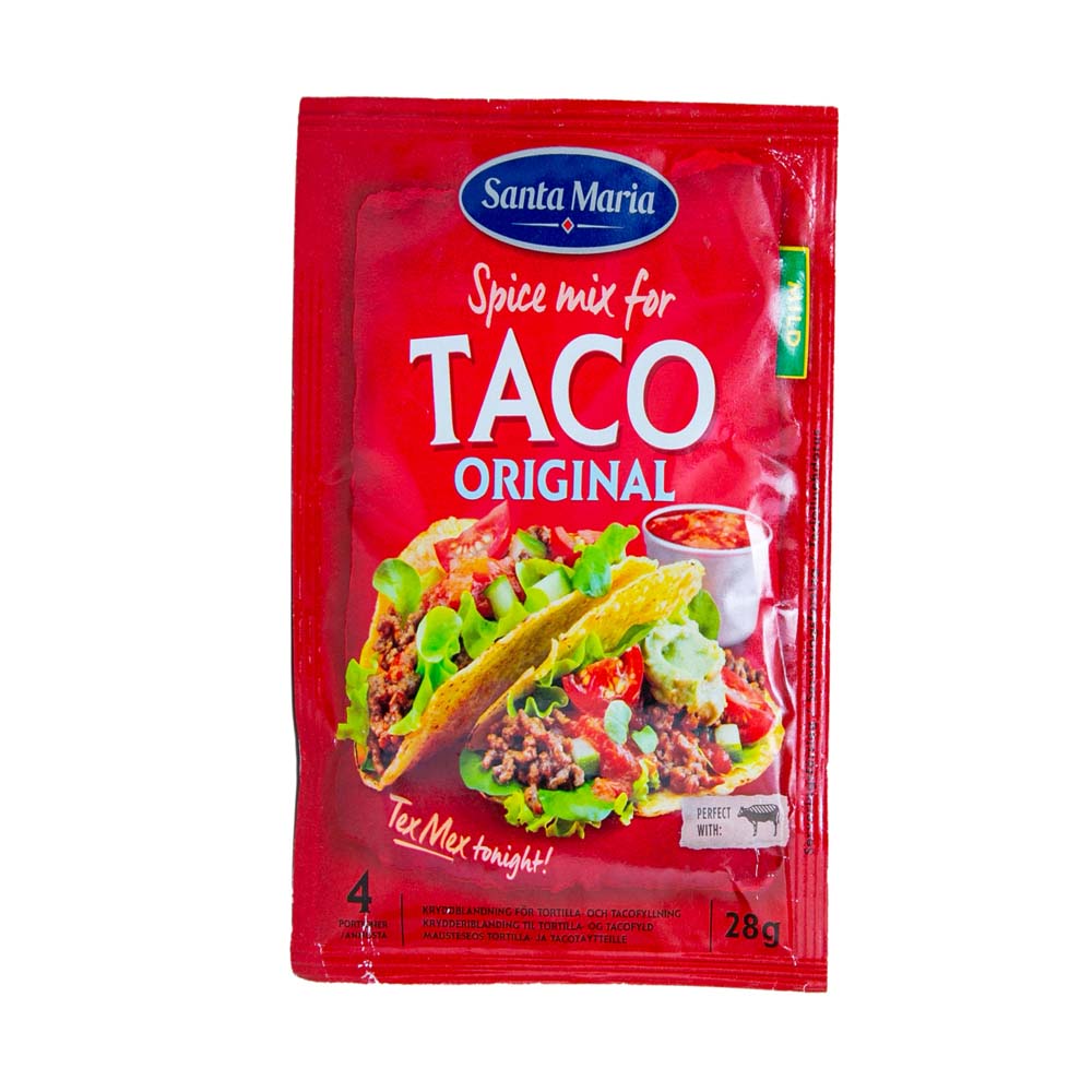 Santa Maria Taco Spice Mix 28g Rawabi Hypermarket
