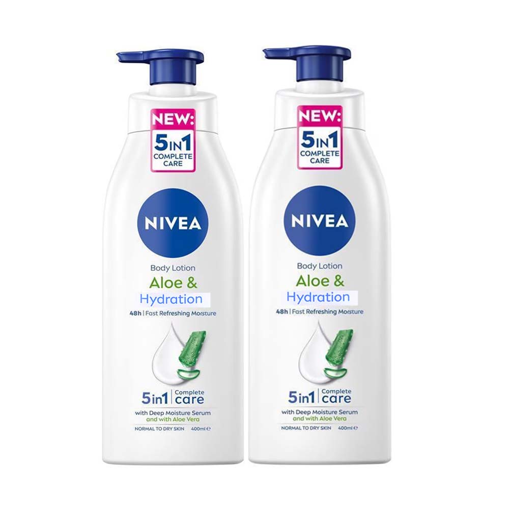 Nivea Aloe Vera Body Lot 2X400Ml