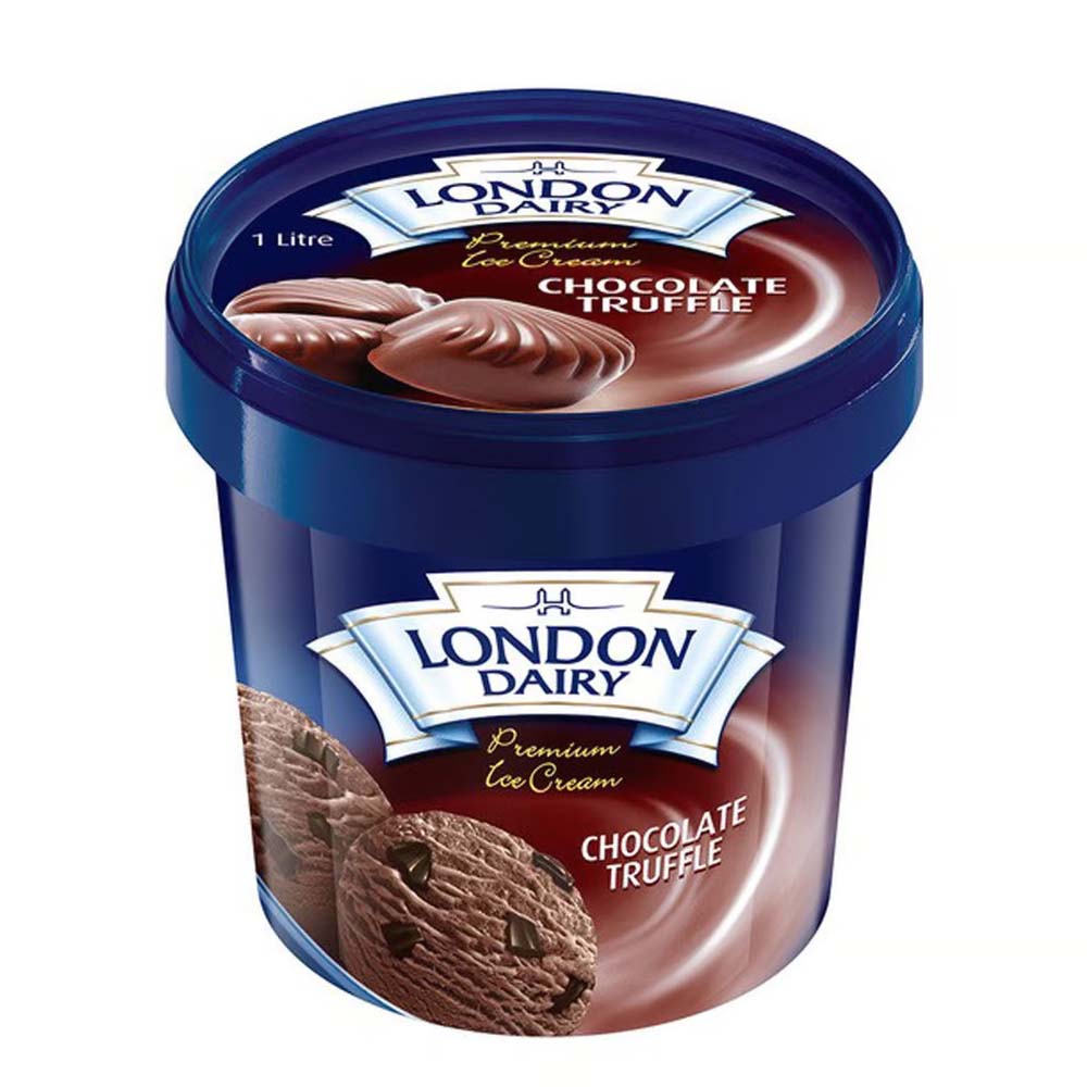 London Dairy Tub Chocolate Truffle Ice Cream 1L