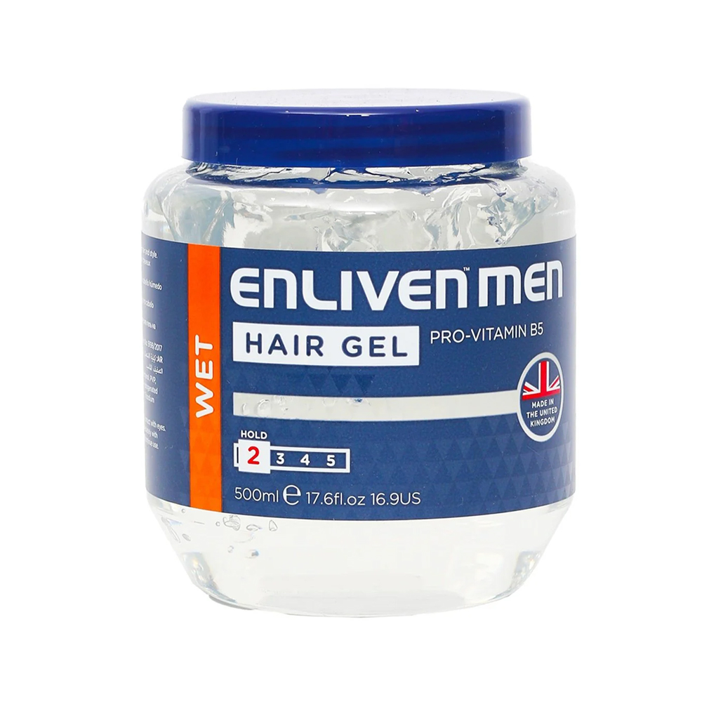 Enliven Hair Gel Wet Clear 500Ml Rawabi Hypermarket