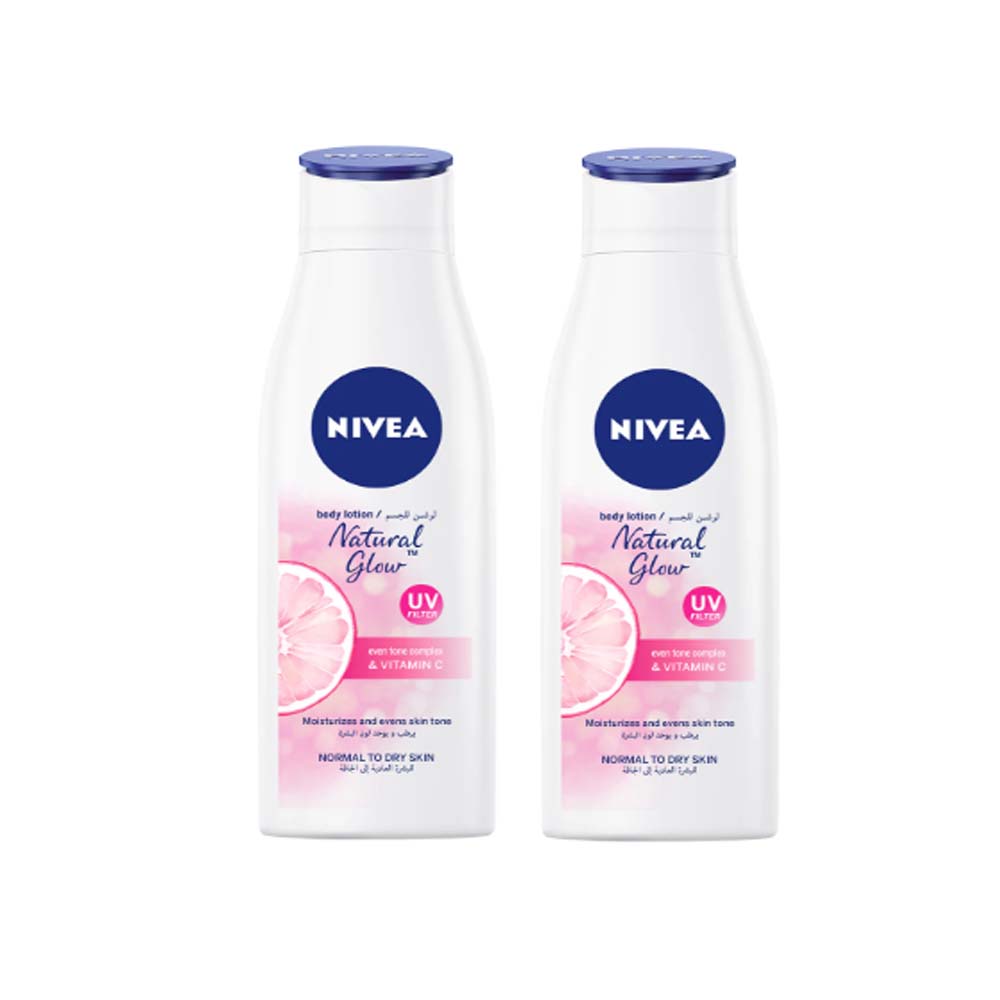 Nivea Body Lotion Natural Glow 2*250Ml