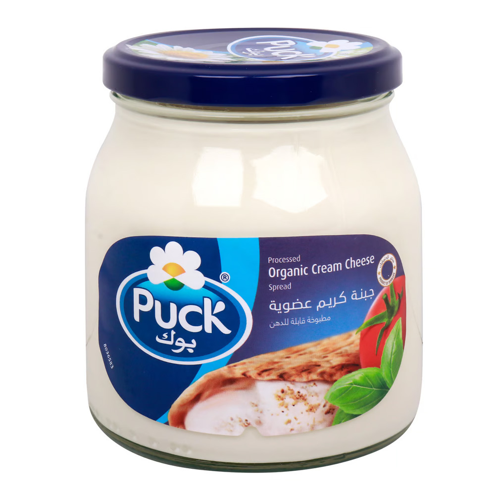 Puck Organic Glass Jar Cheese 500g