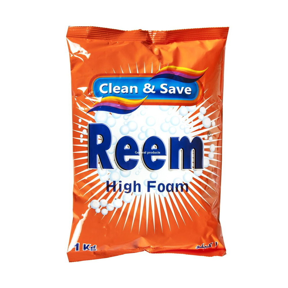 Reem High Foam Detergent Powder 1Kg
