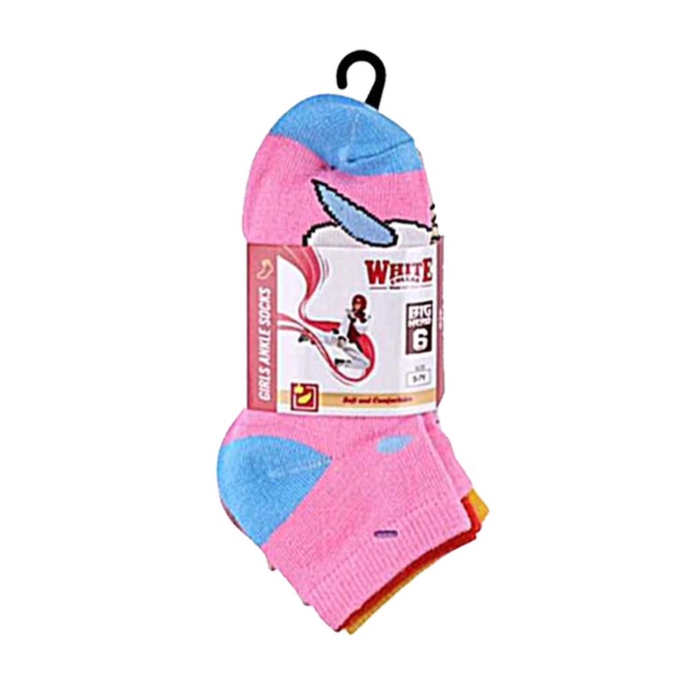 White Collar Girls Ankle Socks Assorted