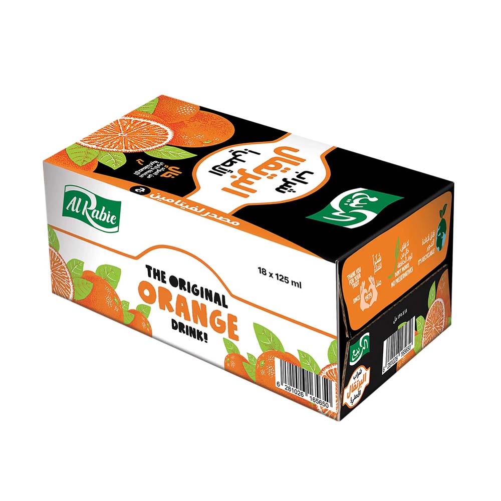 Al Rabie Orange Drink 18*125Ml