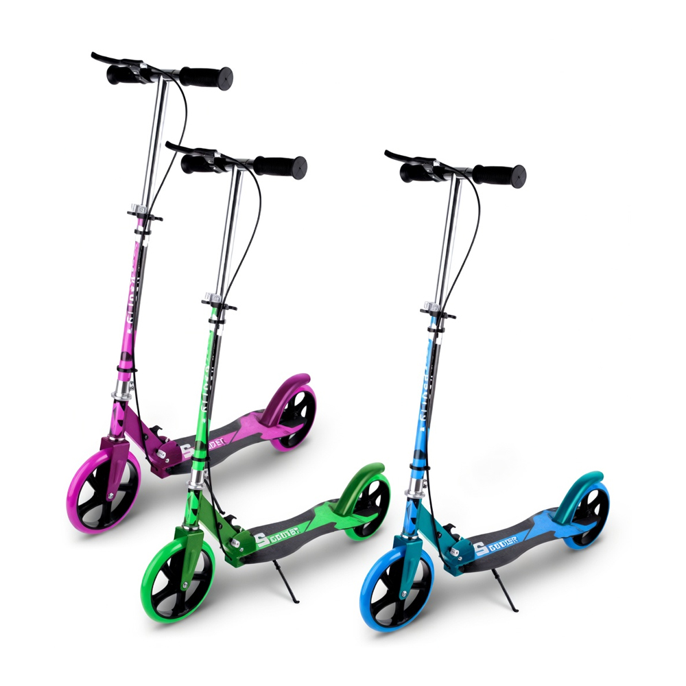 Glider Big Wheel Scooter With Brake-1220Bsc Assorted
