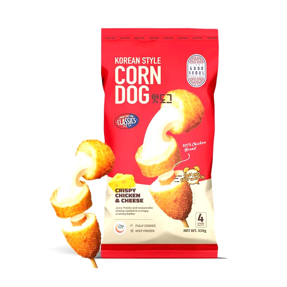 Good Seoul Corndog Chicken & Cheese 320g