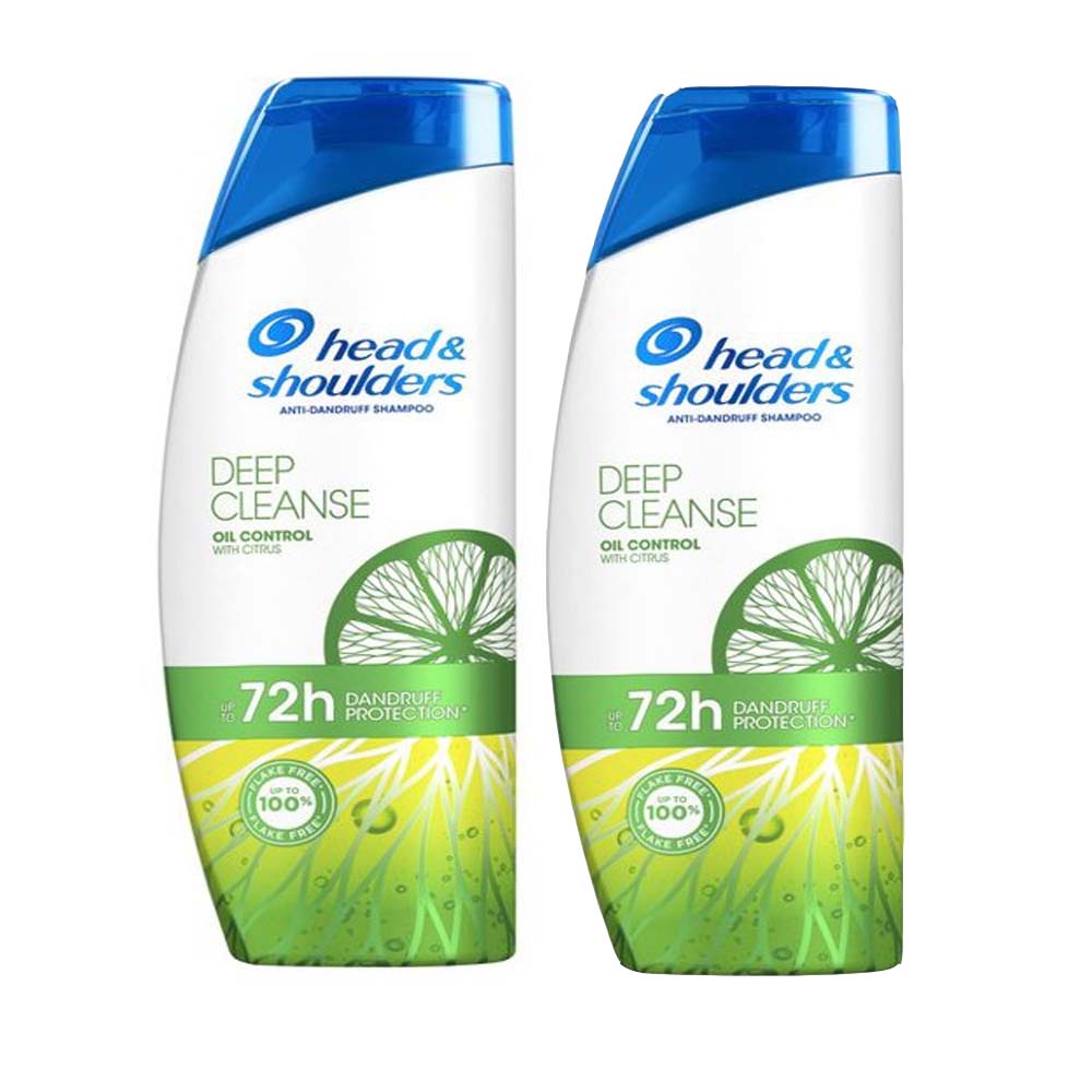 Head & Shoulders Deep Clean Oil Control Shampoo 2×400ml