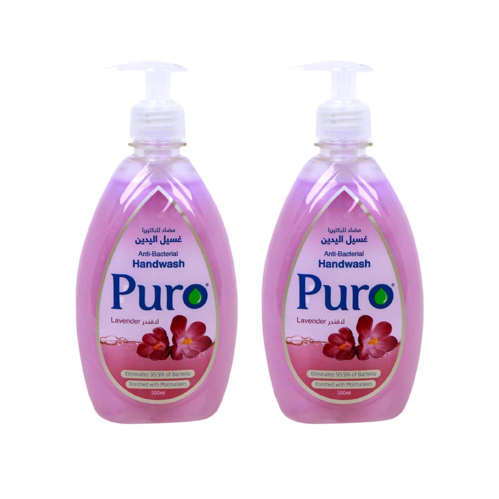 Puro Hand Wash Lavender 2*500Ml