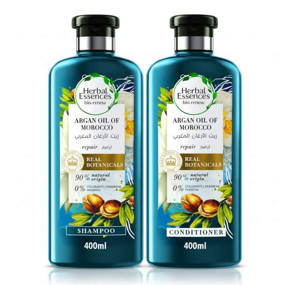 Herbal Essences Shampoo Repair with Moroccan Argan Oil 2*400ml