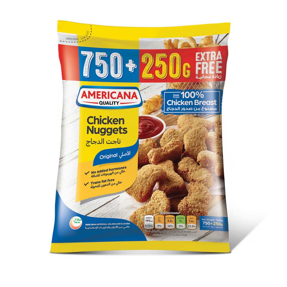 Americana Chicken Nuggets 750 + 250g FREE