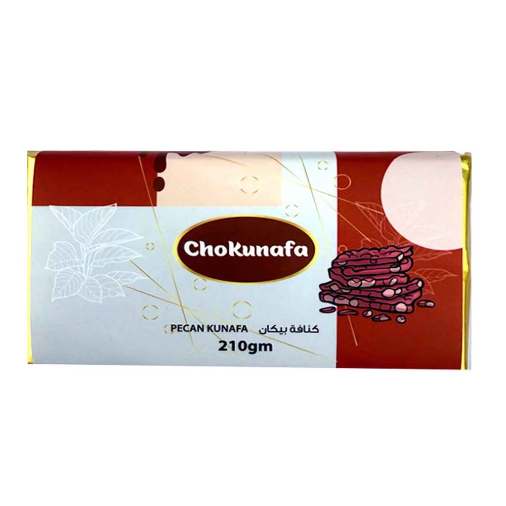 Chokunafa Pecan Kunafa Chocolate Bar 210g