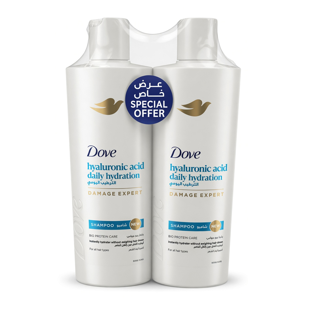 Dove Daily Care Shampoo 2*400Ml