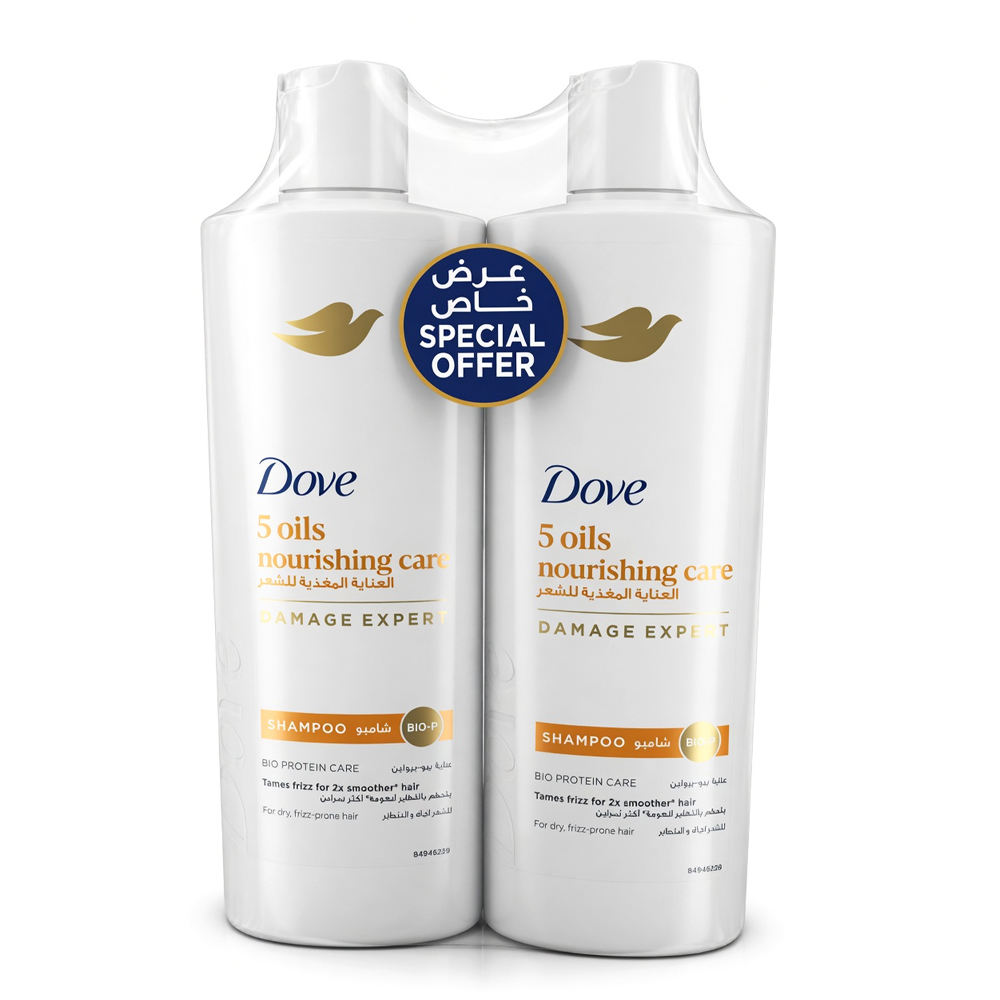 Dove Nourishing Oil Care Shampoo 2x400ml