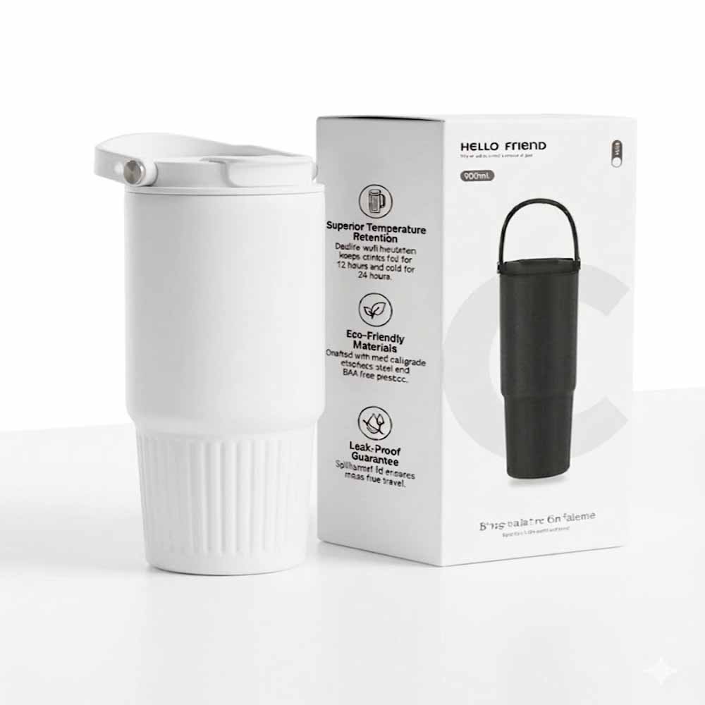 Hello Friend Water Bottle 900ml 111-3