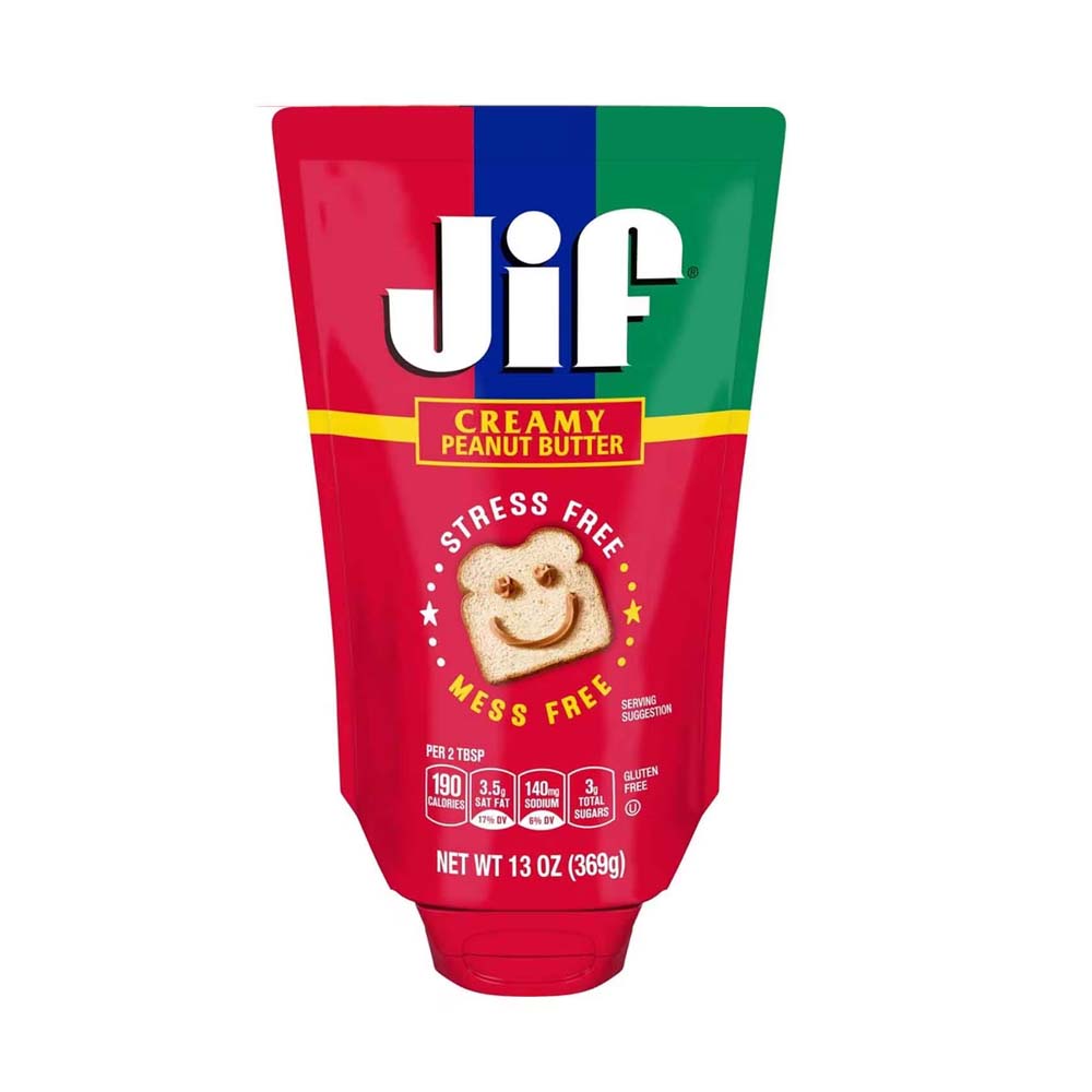 Jif Creamy Peanut Butter Squeezable 369g
