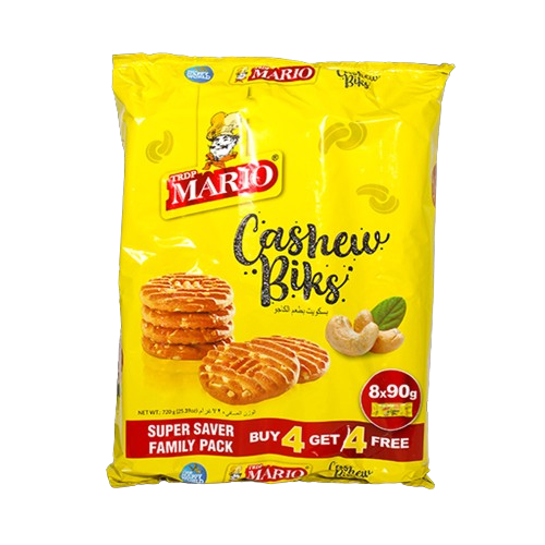 Mario Biscuit Cookies with Cashew Nuts  8pcs. x 90g