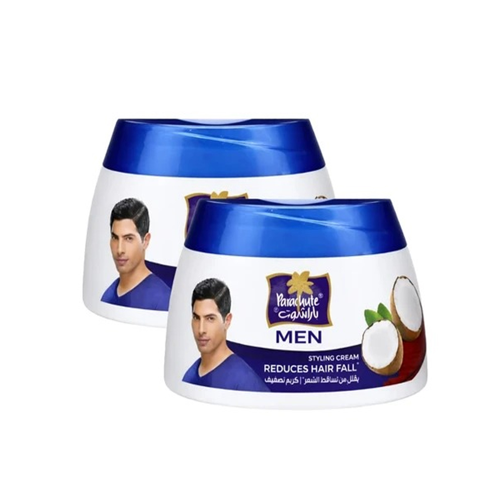 Parachute Men Hair Styling Cream Anti-Hairfall 2x140ml