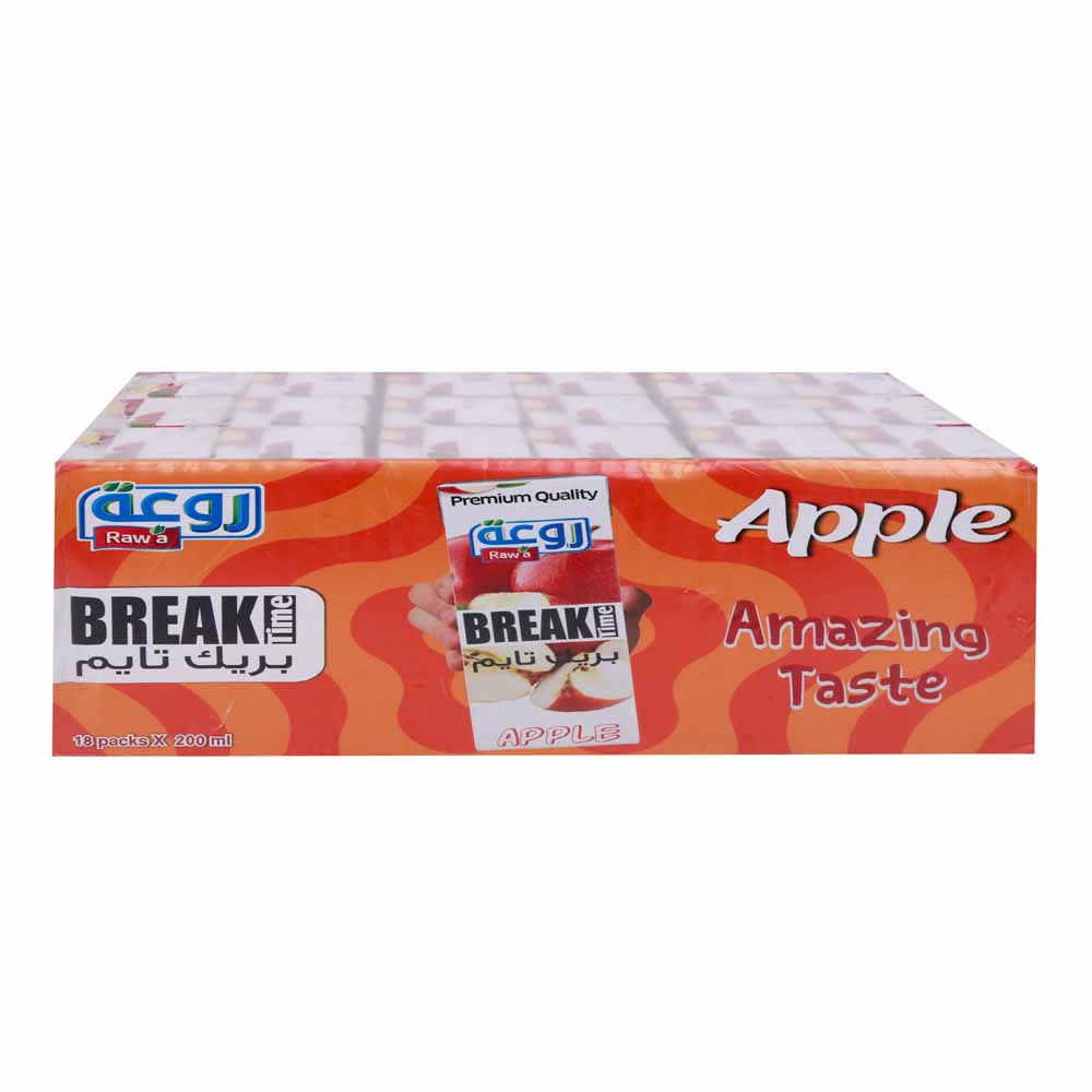 Rawa Break Time Apple Drink 200Ml*18Pcs