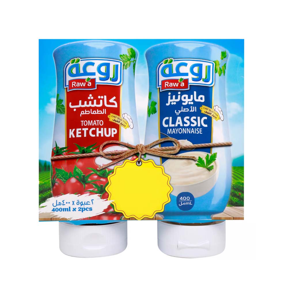 Rawa Tomato Ketchup 400 Ml + Mayonnaise 400 Ml